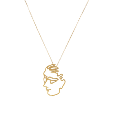 Necklace woman in gold plated or silver 
